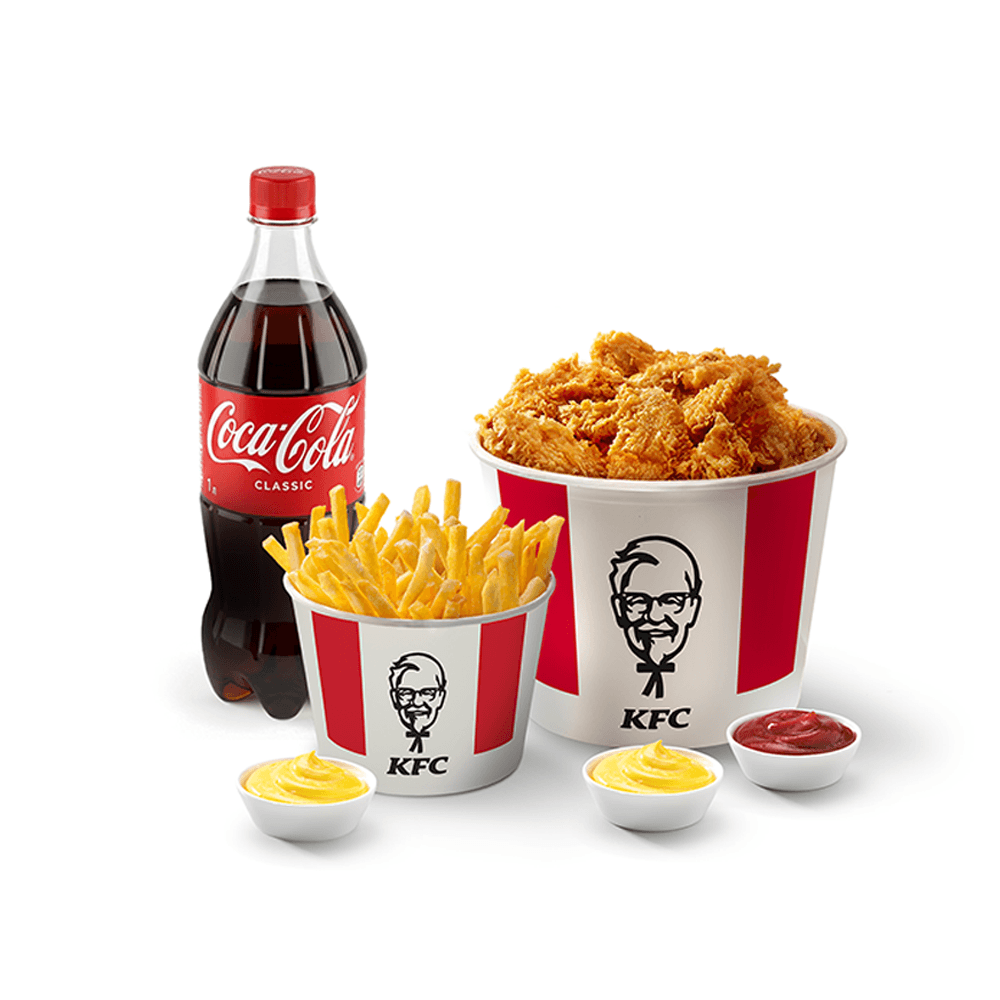 KFC. Баскет 18 крыльев Комбо